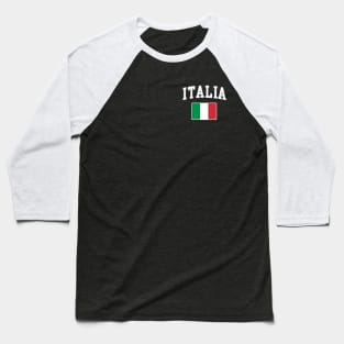 Italia Flag Italian Italy Baseball T-Shirt